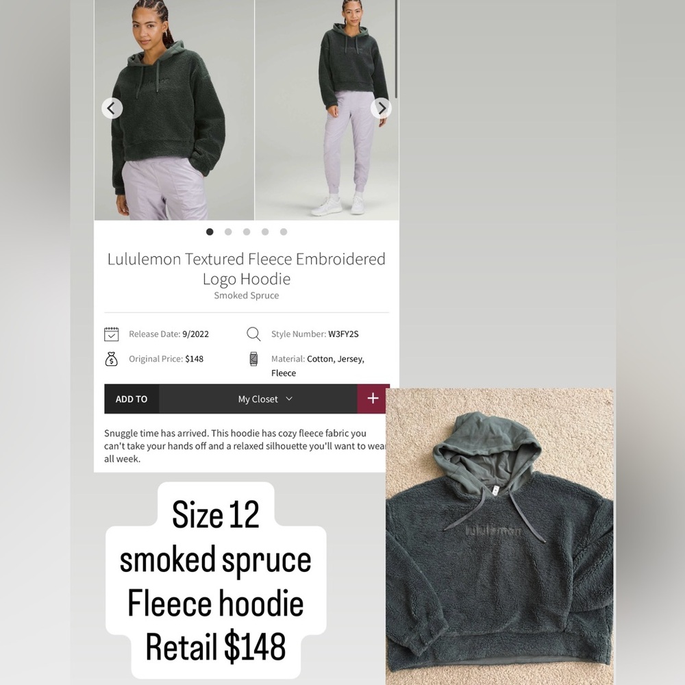 Lululemon fleece Sherpa hoodie